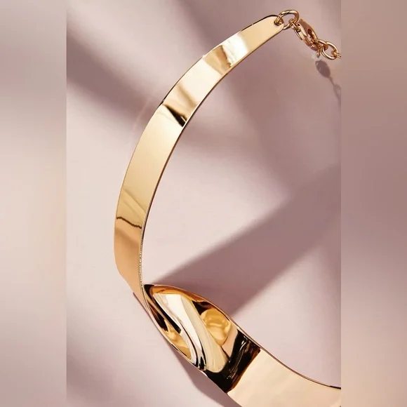 NWTS ANTHROPOLOGIE FOLDED RIBBON CHOKER (O/S) - Picture 2 of 7